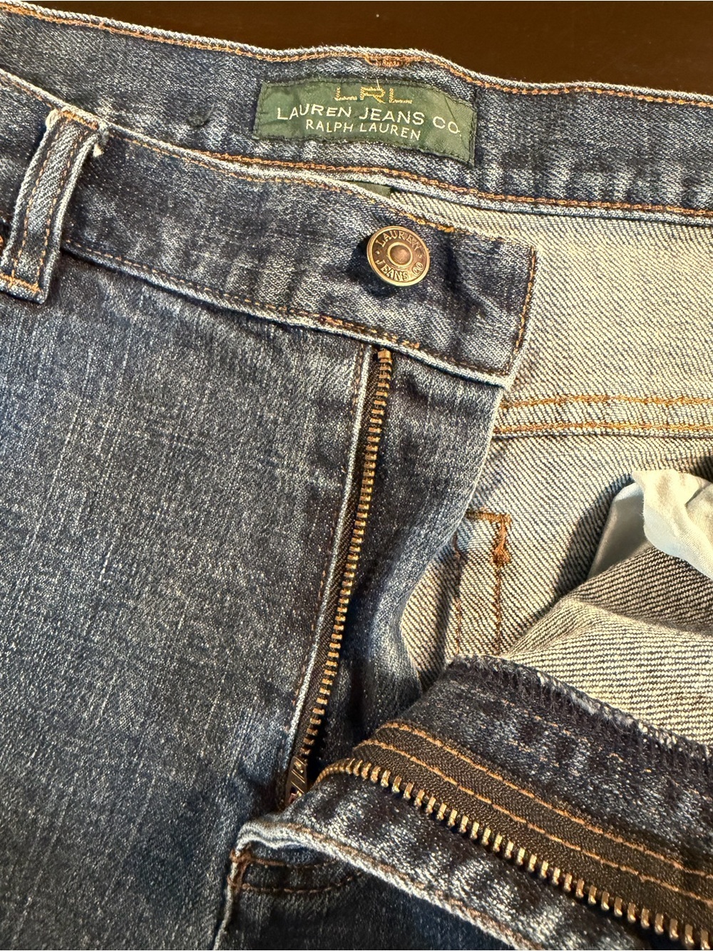 Lauren Ralph Lauren Jeans Co. Vintage Classic Mid-Calf Denim Capri Jeans Size 14 - Picture 10 of 16